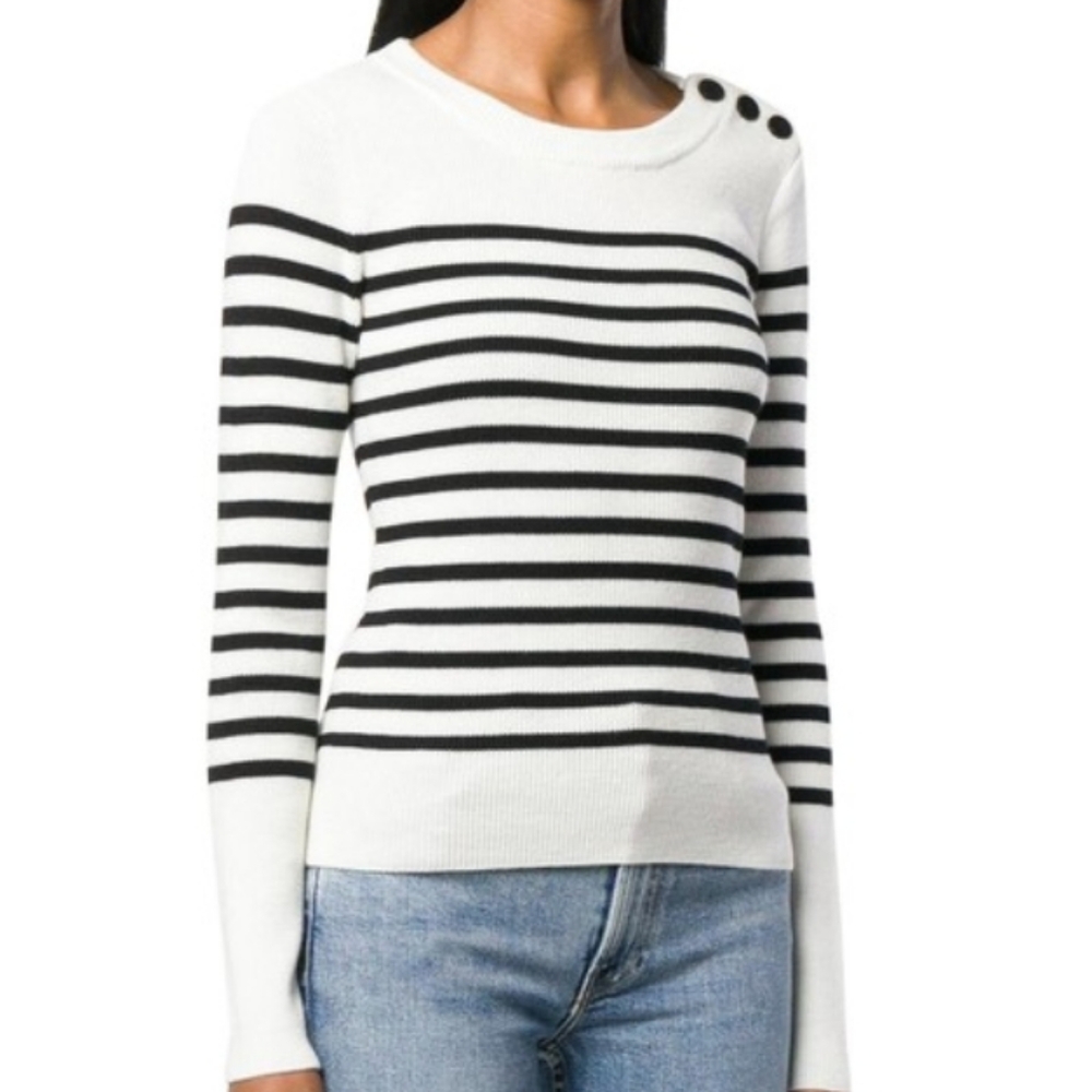 FRAME Merino Wool Striped Sweater Sz XL